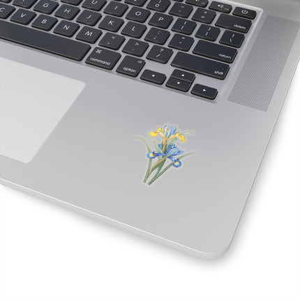 Spanish Iris botanical illustration by Pierre-Joseph Redouté Kiss-Cut Stickers (4 Sizes)