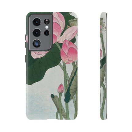 Blooming Lotus Flowers by Ohara Koson Phone Cases