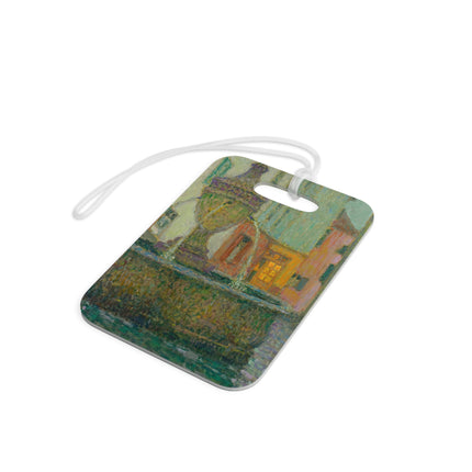 La Fontaine, Saint-Paul De Vence by Henri Le Sidaner Luggage Tag – Rectangle & Round