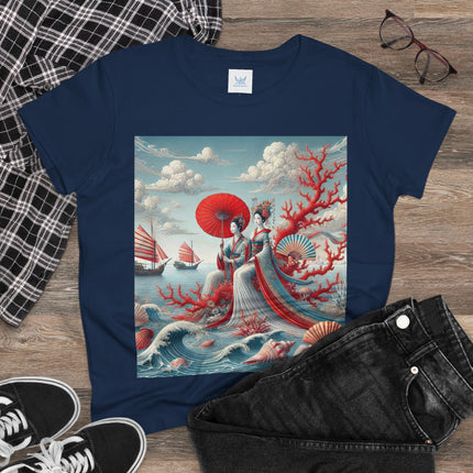 Ladies by the Quiet Sea Cotton Tee