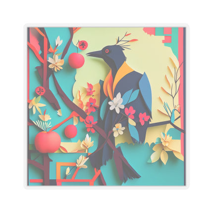 Curious Crow Kiss-Cut Stickers (4 Sizes)
