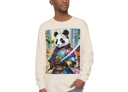 Cyberpunk Samurai Garment-dyed Long Sleeve T-Shirt
