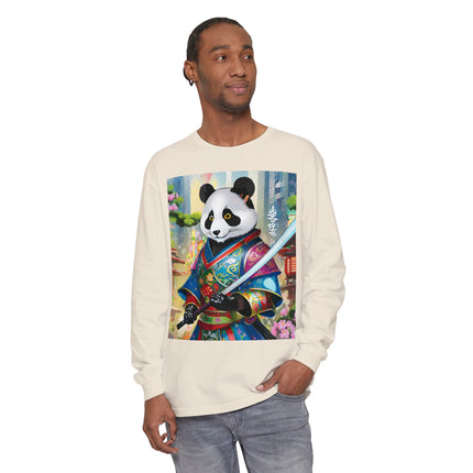 Cyberpunk Samurai Panda Long Sleeve T-Shirt