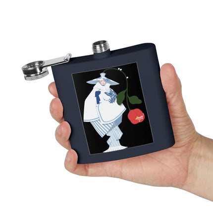 Blue & White Porcelain Geisha Flask – Quiet Elegance & Timeless Grace