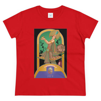 October & Opal, Tourmaline (from the Gem Series) by Sofia Chiostri Women's Midweight Cotton Tee
