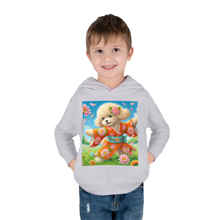 Chrysanthemum Meadow Play Toddler Pullover Fleece Hoodie