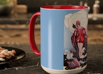 Goddess of the Swirling Sea Colorful Mugs (11oz, 15oz)