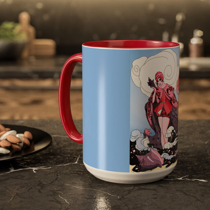 Goddess of the Swirling Sea Colorful Mugs (11oz, 15oz)