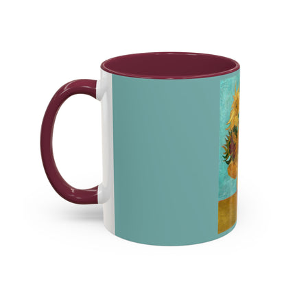 Vase with Twelve Sunflowers by Vincent van Gogh Colorful Mugs (11oz, 15oz)