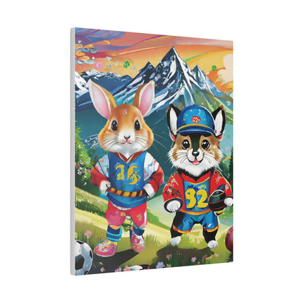Animal Athletes Matte Canvas, Stretched, 0.75"