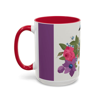 Bluebird & Butterfly Colorful Mugs – Spring Harmony & Delicate Beauty