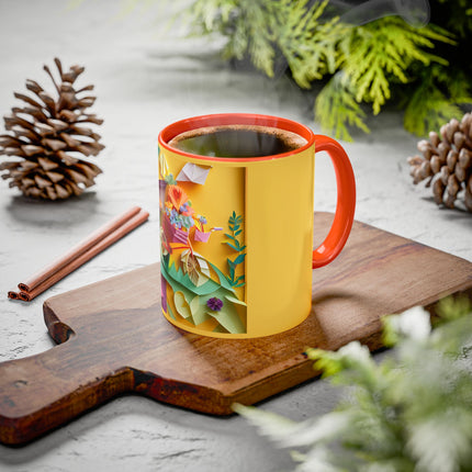 Origami Bicycle Colorful Mugs (11oz, 15oz)