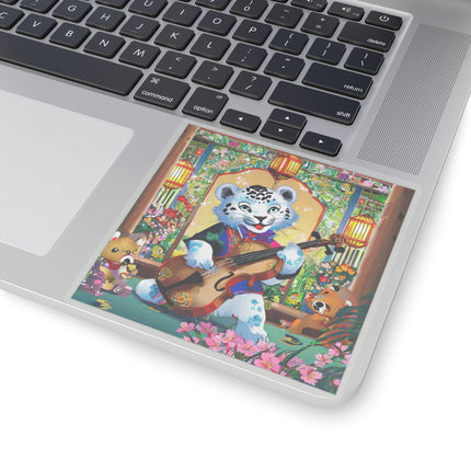 Melodies of the Snow Lion Cub Kiss-Cut Stickers (4 Sizes)