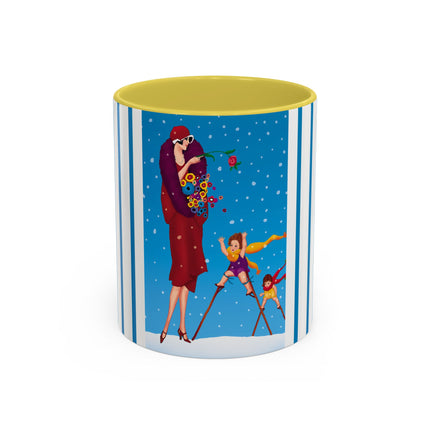 Snowfall & Couture Colorful Mugs (11oz, 15oz)