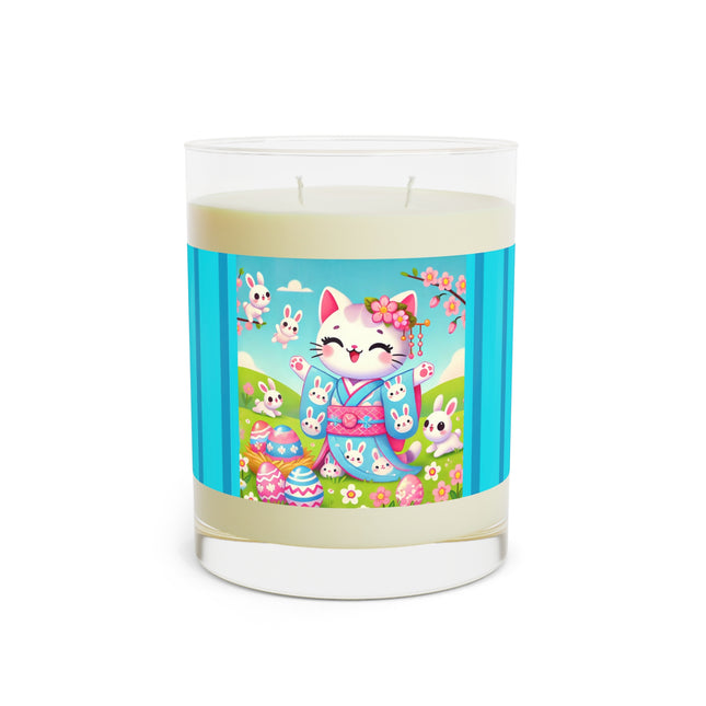Springtime Kitten’s Easter Joy Scented Candle - Full Glass, 11oz