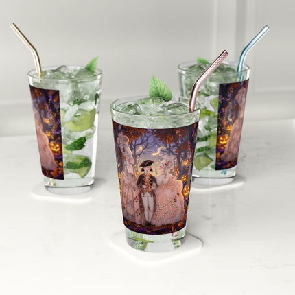🎃🌙 The Midnight Court Of Pumpkin Grove Glass, 16oz – Elegant Halloween Masquerade