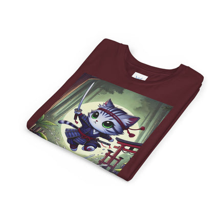 Moonlit Samurai Kitty Youth Short Sleeve Tee