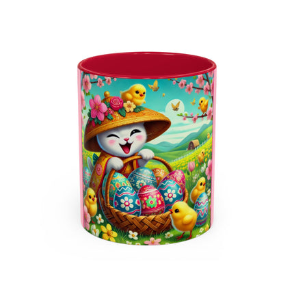 Geisha Kitten’s Easter Delight Colorful Mugs (11oz, 15oz)