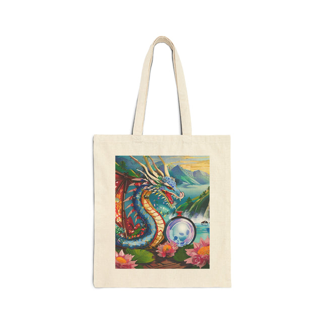 Wisdom's Guardian Cotton Canvas Tote Bag