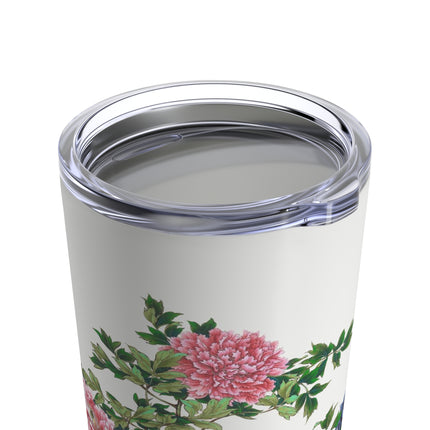 Peonies and Birds by Okamoto Shuki Tumbler 20oz