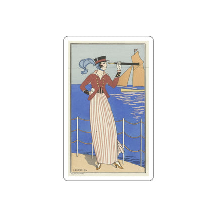 Costume de Yacht by George Barbier Die-Cut Stickers (5 Sizes)