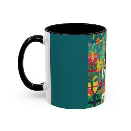 🎄✨ The Lady Of The Christmas Ornament Colorful Mug – Art Deco Holiday Fantasy