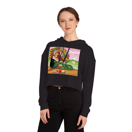 Siren Serenade Women’s Cropped Hooded Sweatshirt