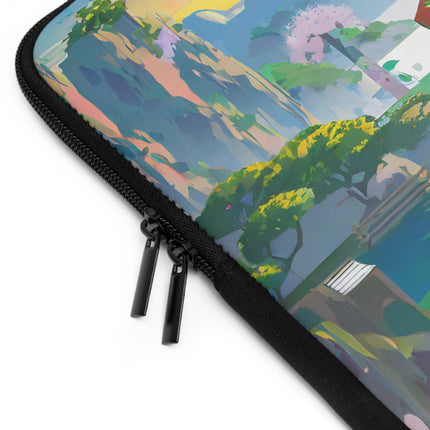 Cyberpunk Samurai Owl Laptop Sleeve