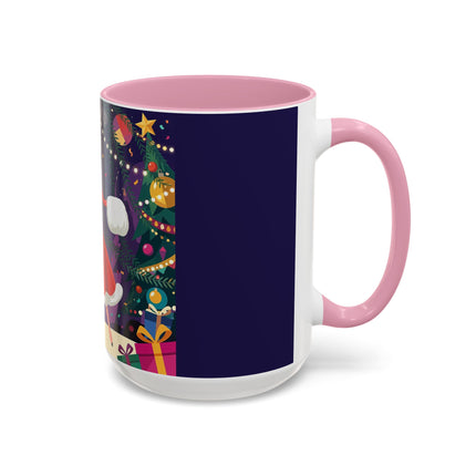 🎄❄️ The Christmas Snowball Dance Colorful Mug – Whimsical Holiday Fashion Fantasy