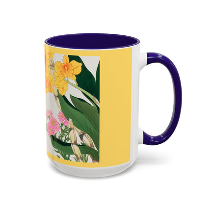 Golden Bow Orchid by Tanigami Kônan Colorful Mugs (11oz, 15oz)