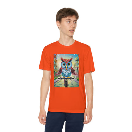 Cycling Owl Youth Competitor Tee – Urban Adventure & Playful Energy