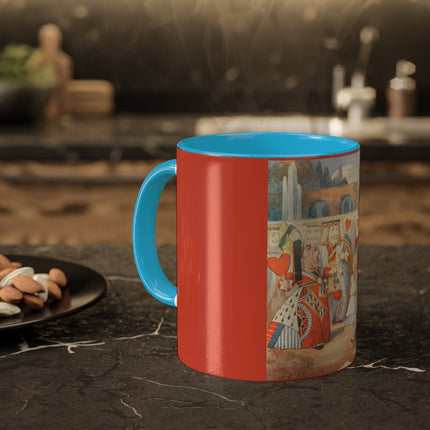 Off with her head! Off with— by Sir John Tenniel Colorful Mugs, 11oz