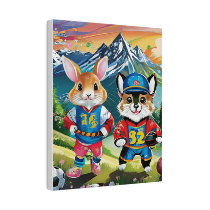 Animal Athletes Matte Canvas, Stretched, 0.75"