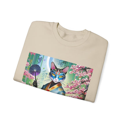 Cyberpunk Geisha Unisex Heavy Blend™ Crewneck Sweatshirt