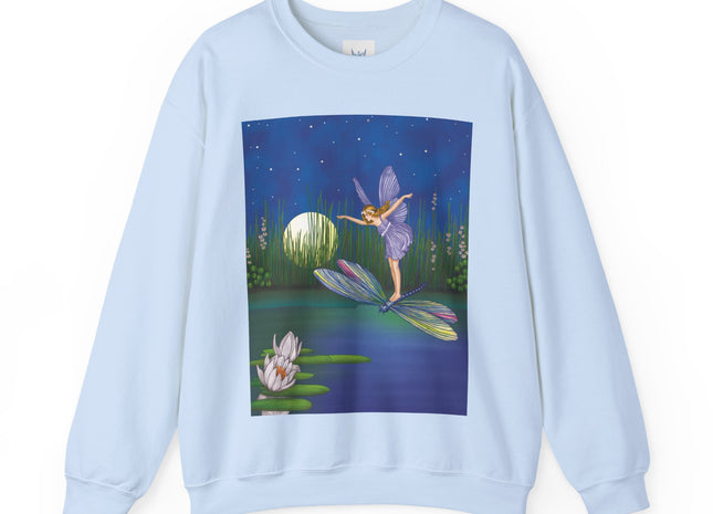 Fairy on a Dragonfly Heavy Blend™ Crewneck Sweatshirt