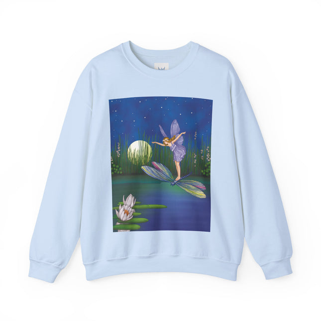 Fairy on a Dragonfly Heavy Blend™ Crewneck Sweatshirt