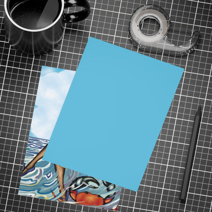 Playful Waves and Fashion Follies Postcard Bundles (envelopes included)