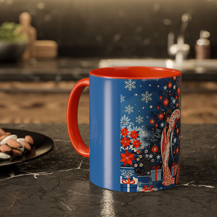 🎋❄️ The Winter Lantern Celebration Colorful Mug – Elegant Asian Christmas Fantasy