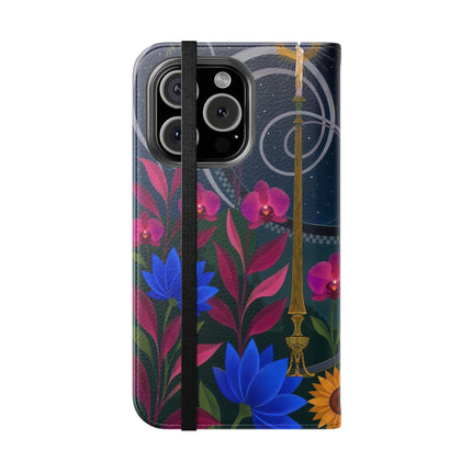 🌙🕯️ The Lady Of The Midnight Garden Flip Case – Art Deco Nocturne