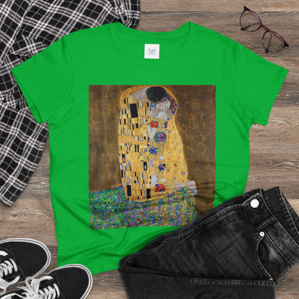 The Kiss by Gustav Klimt Women's Midweight Cotton Tee