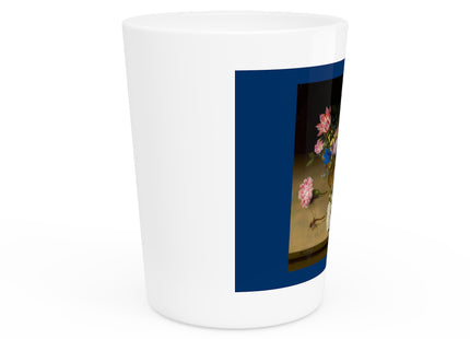 Flower Still Life by Ambrosius Bosschaert Ceramic Shot Glass