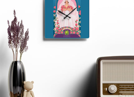 August & Peridot Zodiac Acrylic Wall Clock