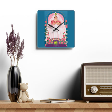 August & Peridot Zodiac Acrylic Wall Clock