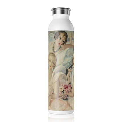 Les Femmes Fatales by Gerda Wegener Slim Water Bottle