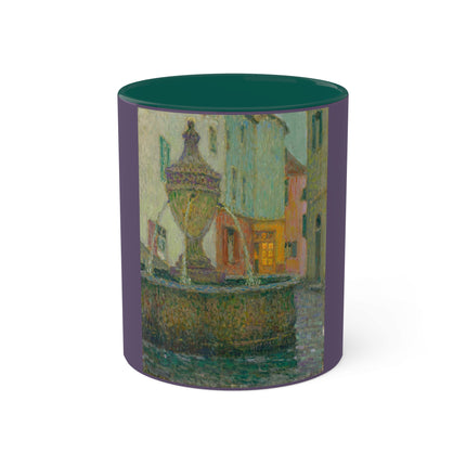 La Fontaine, Saint-Paul De Vence by Henri Le Sidaner Colorful Mug