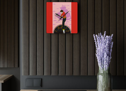 Woman Waiting for her Beloved at 1:59 by Kobayashi Kaichi Acrylic Acrylic Wall Clock