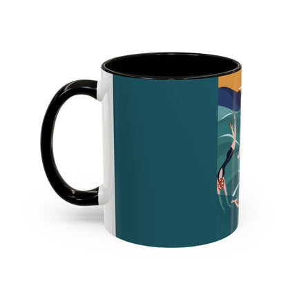 Summer Splash Colorful Mugs – Retro Beach Joy & Carefree Summer Vibes