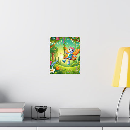 🤖🧚 Robot Fairy Matte Vertical Poster – Whimsical Technology & Enchanted Imagination