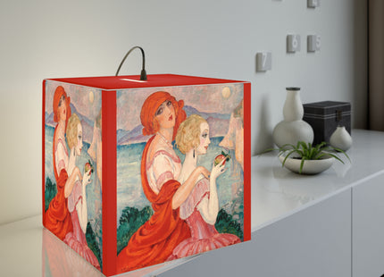 Sur la Route d'Anacapri by Gerda Wegener Light Cube Lamp