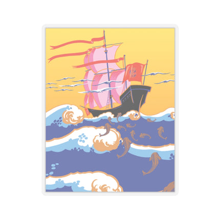Golden Seas and Whimsical Dreams Kiss-Cut Stickers (4 Sizes)